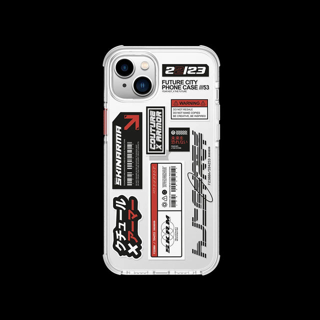 Funda iPhone 14 Plus tornasol con bumper en bordes TAITO SKINARMA