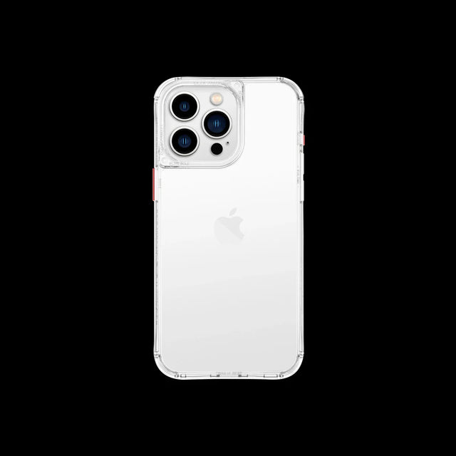 Funda iPhone 15 Pro transparente con botones intercambiables y stickers